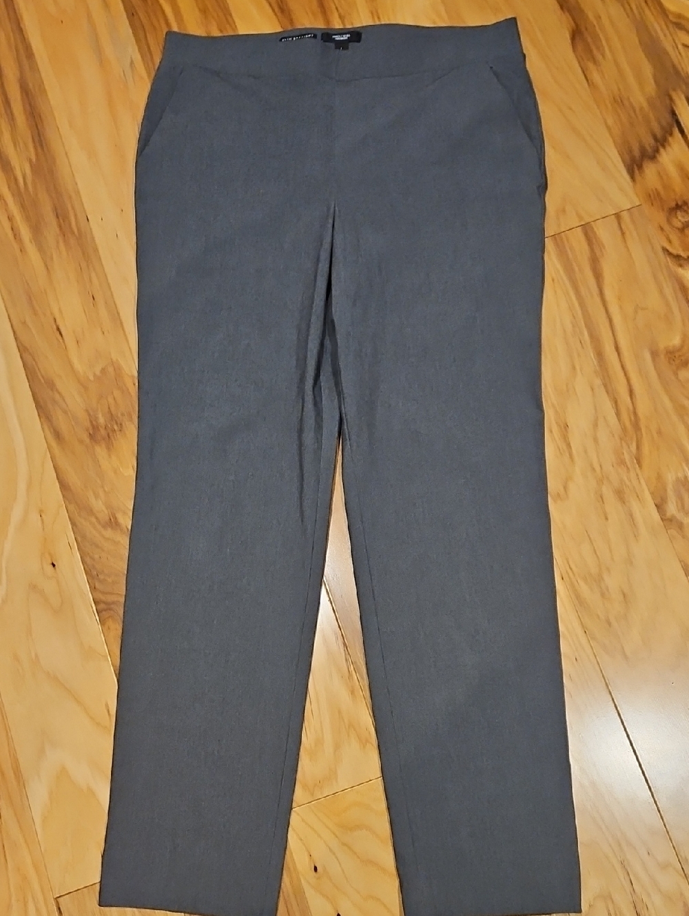 Simply Vera Vera Wang Womens Slim Straight Pull-on Stretch Pants Size L Like New